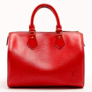 Louis Vuitton Epi Speedy 25 - Red With Gold Hardware M43017